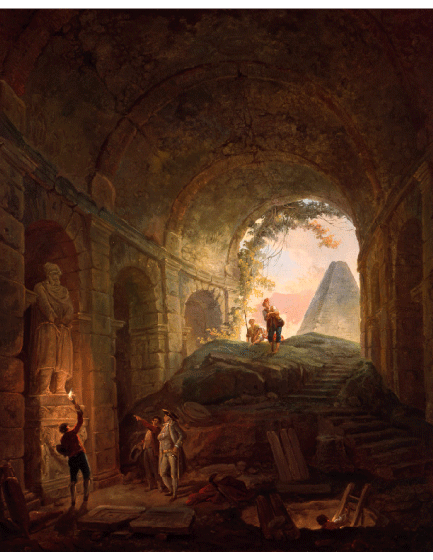The Discoverers of Antiquities, c. 1765, oil on canvas. Musée de Valence, Art et Archéologie