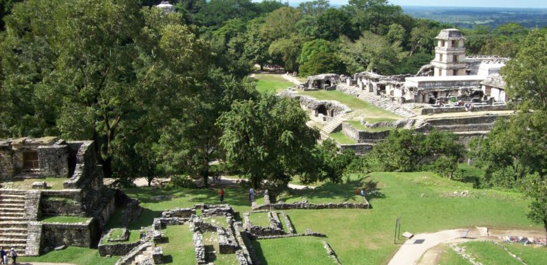 Area archeologica di Palenque, Chiapas, Messico.